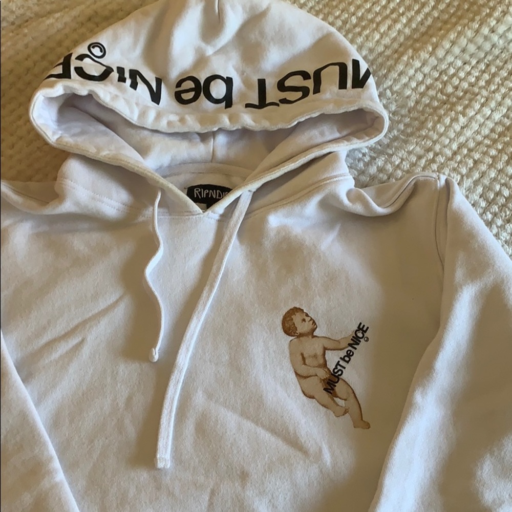 Rip N Dip must be nice white hoodie